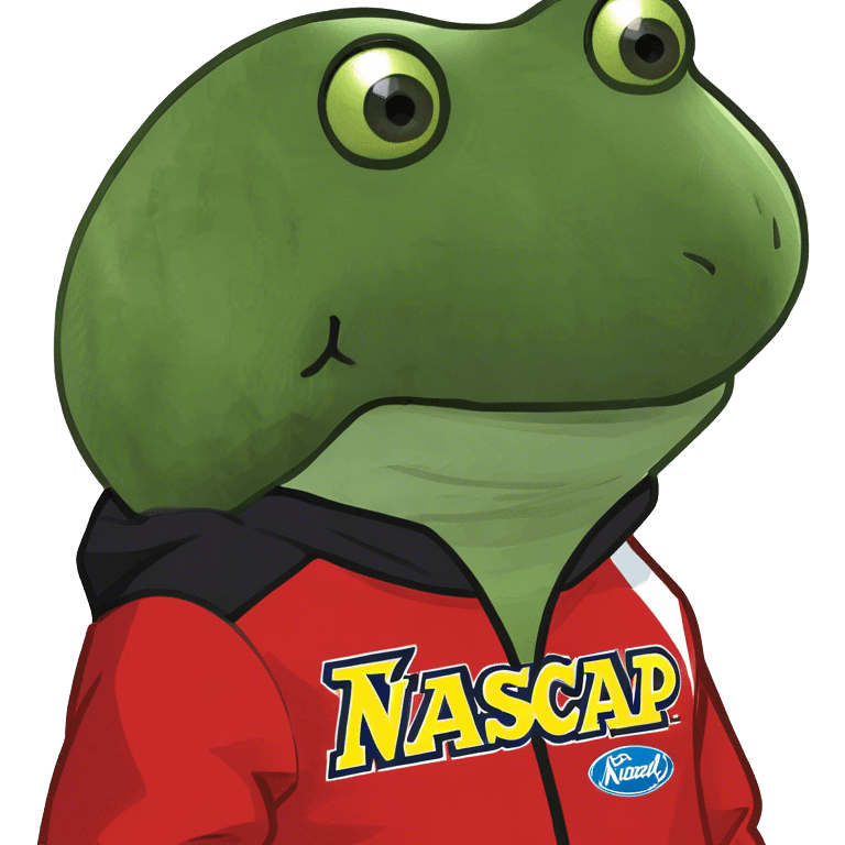 wearing a red nascar jacket emoji