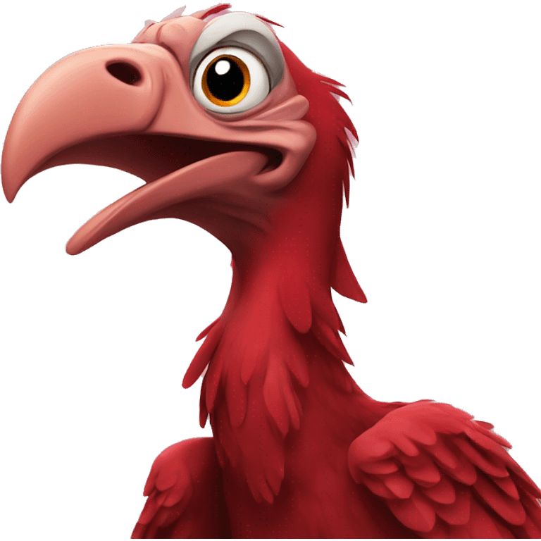 red vulture grinning emoji