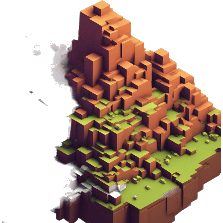 isometric-3d-nether-minecraft-landscape emoji