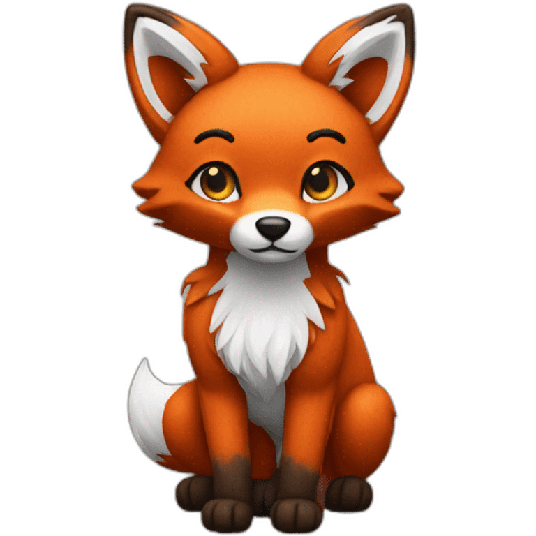 Peluche foxy emoji