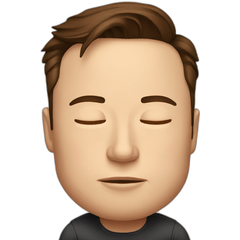 Sleeping elon musk emoji