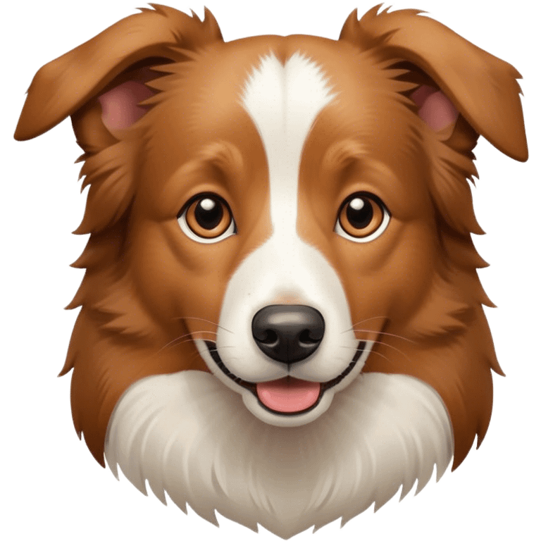 Light brown border collie emoji