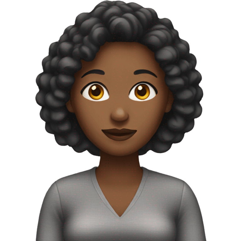 black african american woman emoji