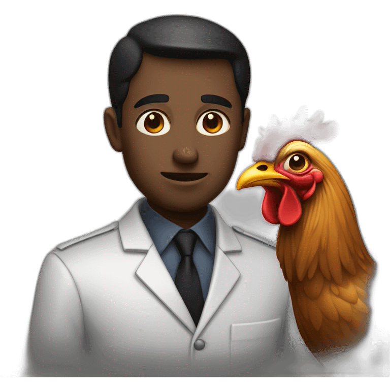 Noir qui mange du poulet emoji