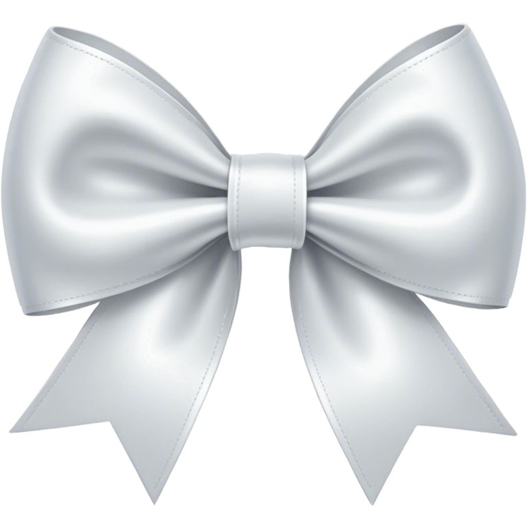 white satin bow emoji