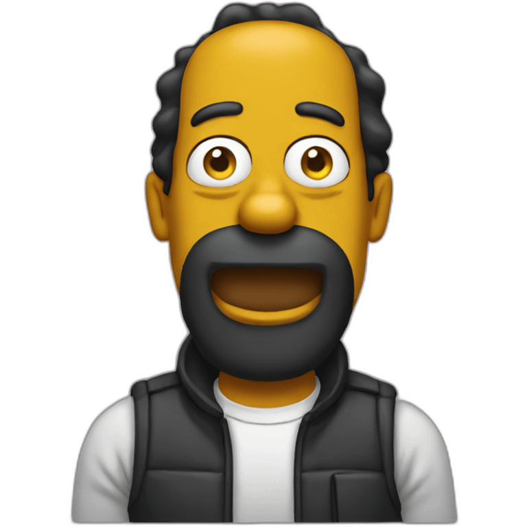 Black Homer Simpson emoji