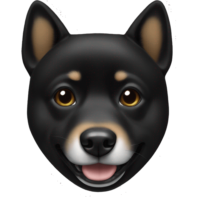 Black shiba lnu emoji