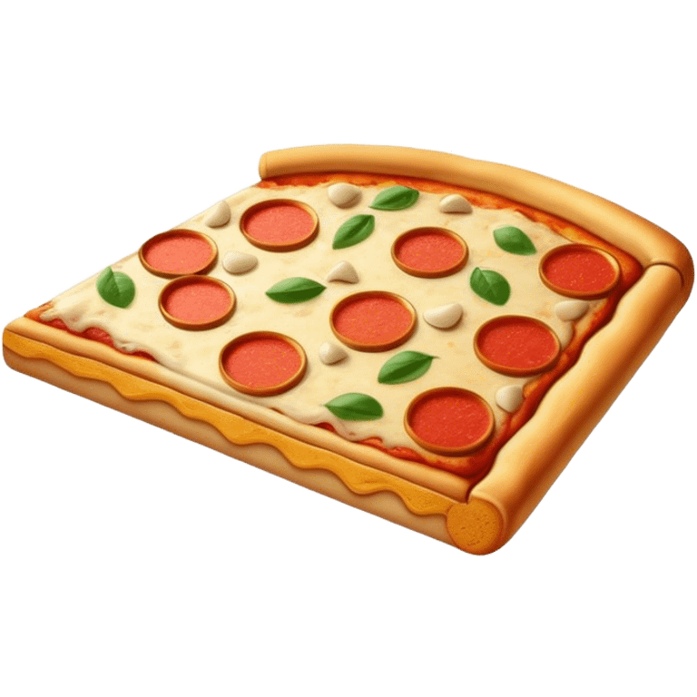 Pizza with big gold bars emoji