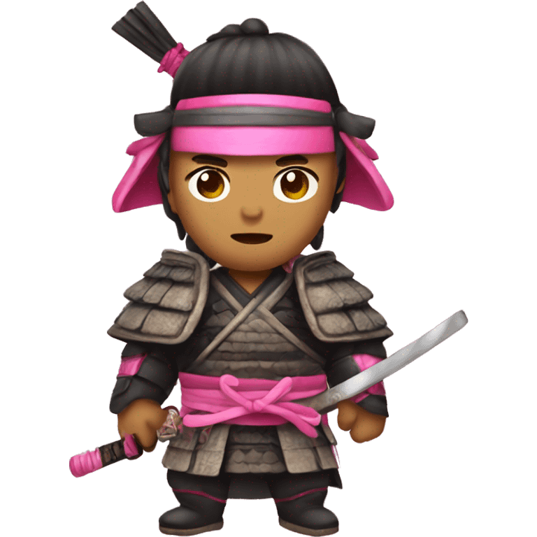 Samurai pink emoji