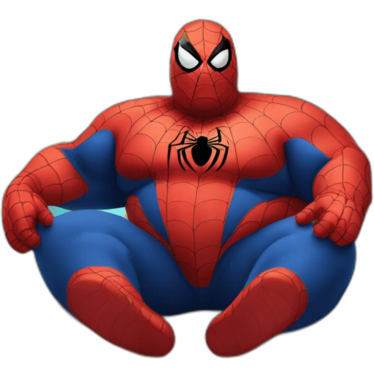 Fat-spiderman-on-an-island emoji