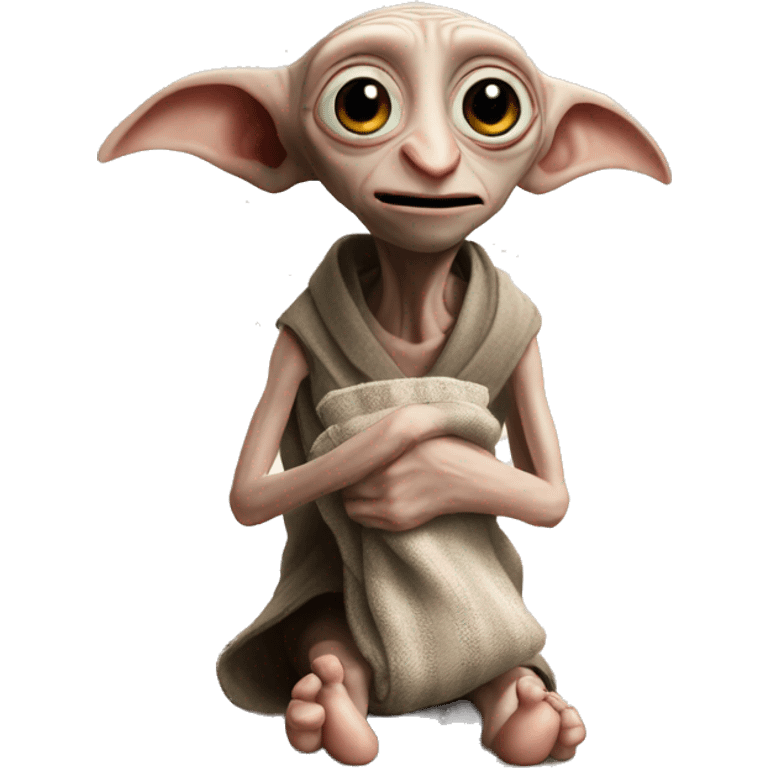 Dobby holds a sock in his hands emoji