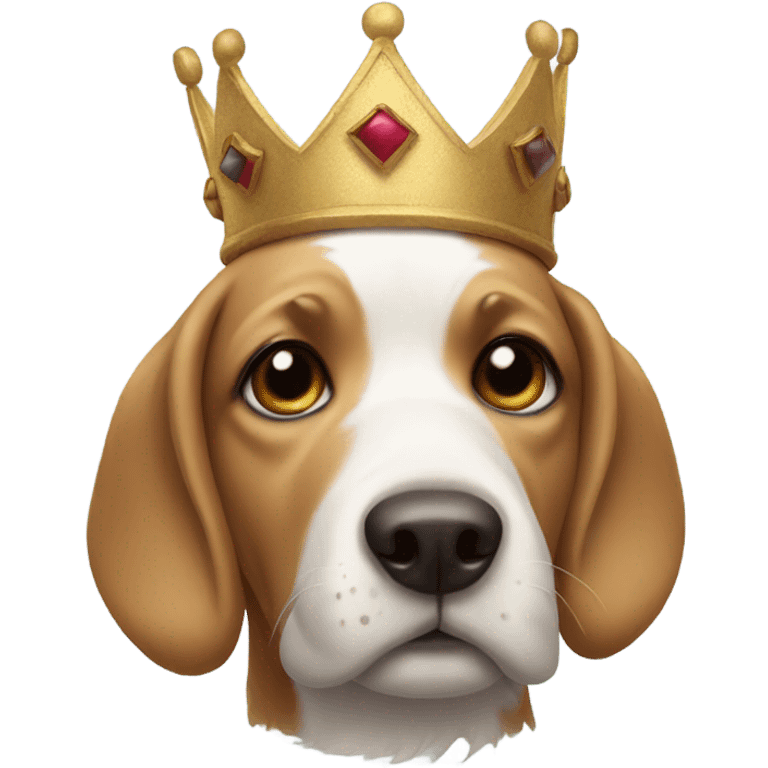 dog with crown emoji