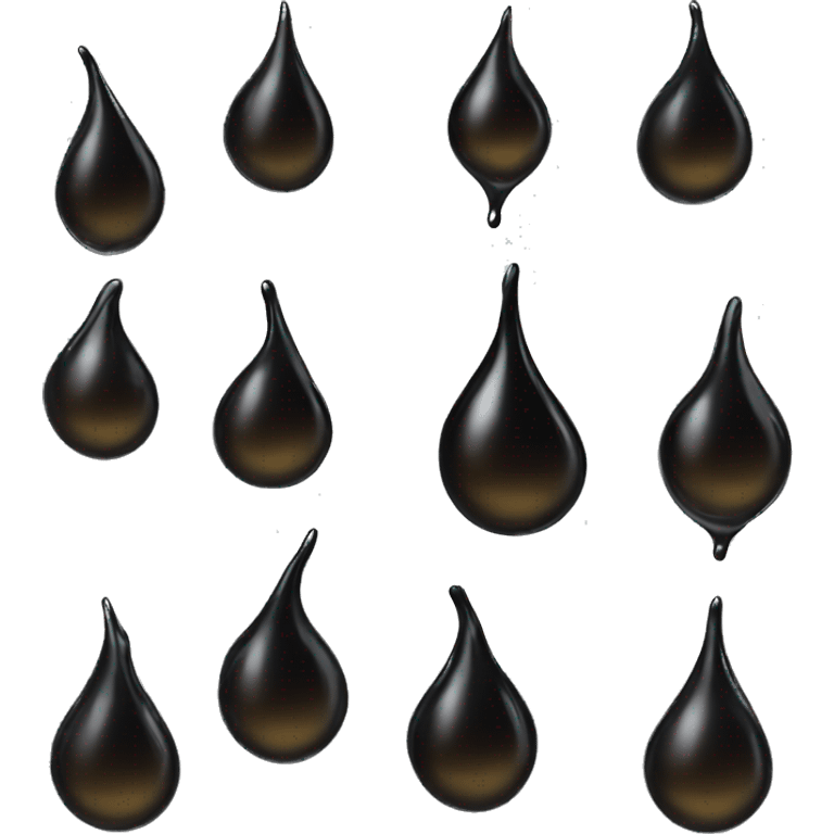 black oil drop  emoji