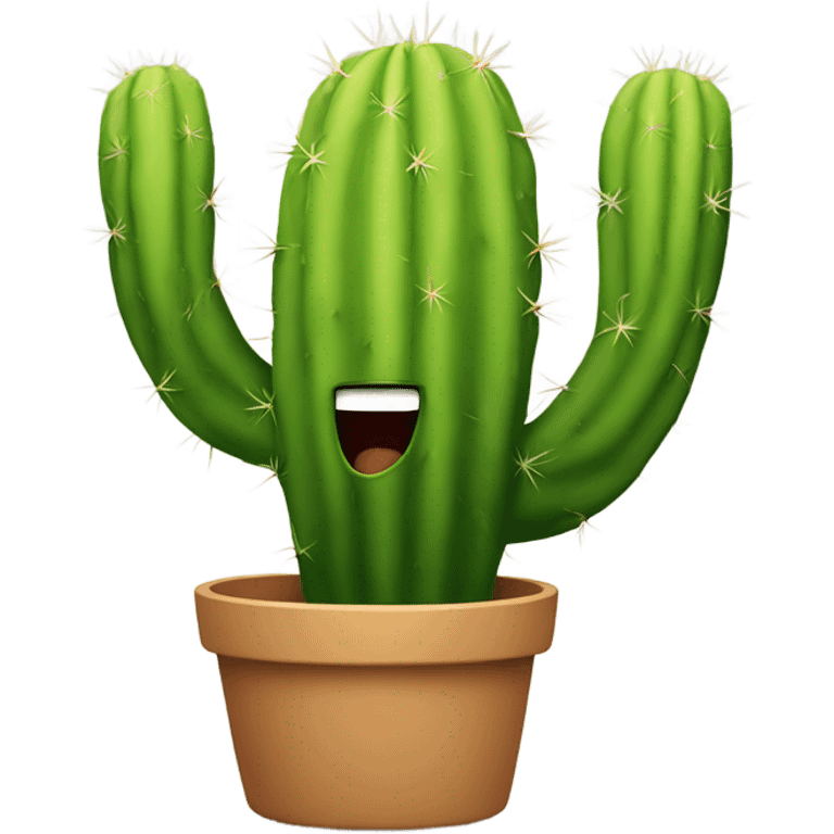 cactus doing a backflip emoji