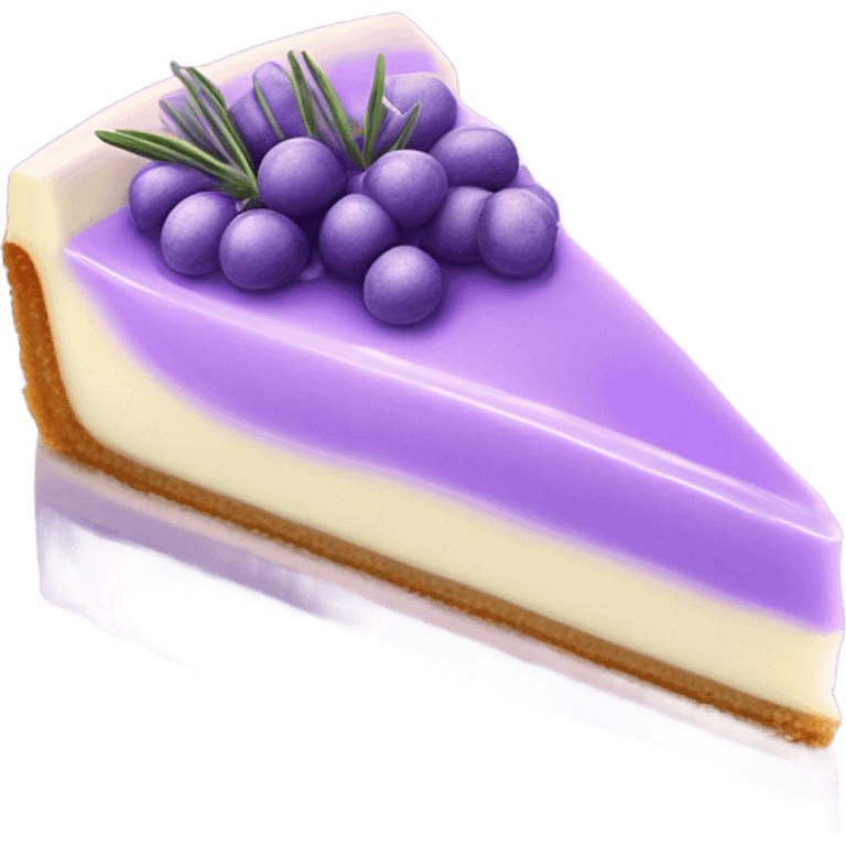 Lavender cheesecake emoji