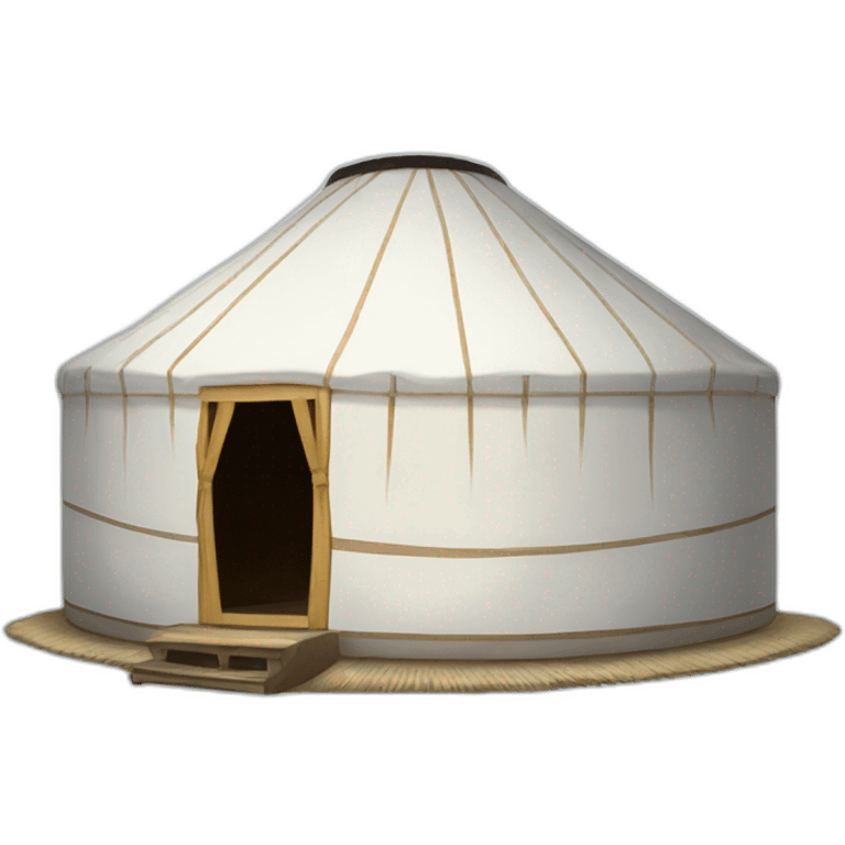 kazakh milk white yurt emoji