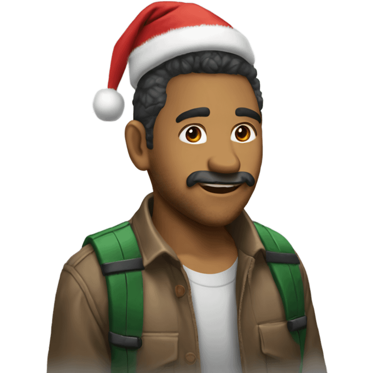 Dino navideño emoji