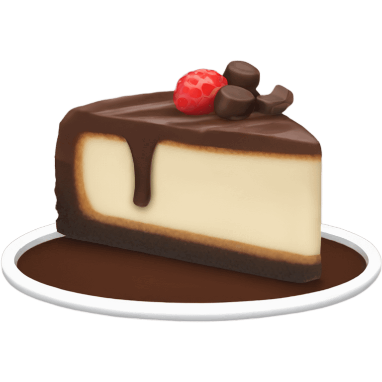 chocolate cheesecake  emoji