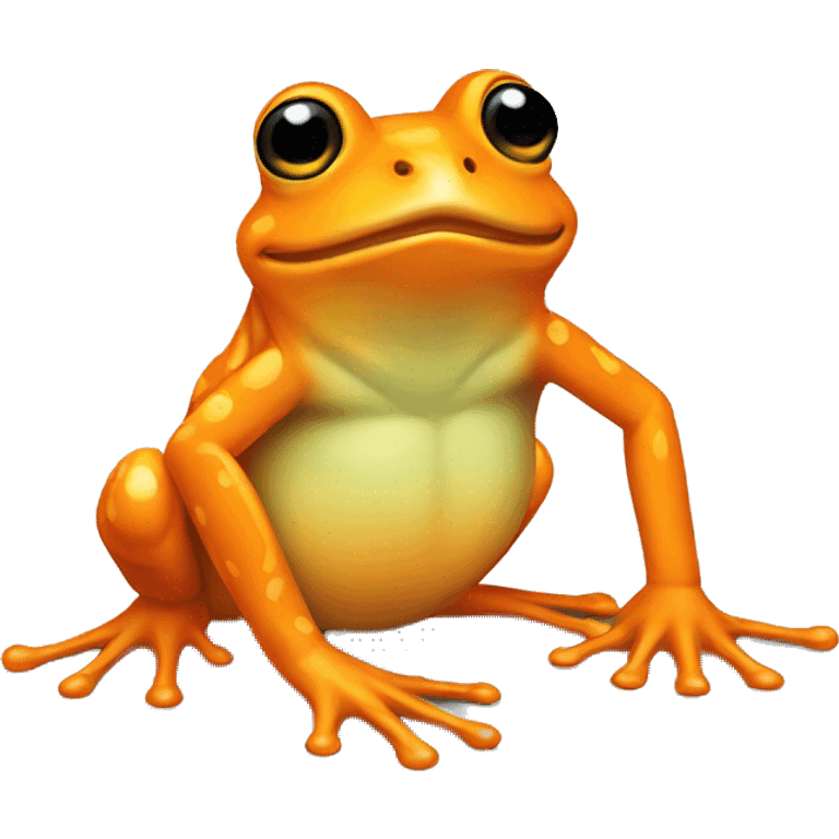 Orange frog 🐸 emoji