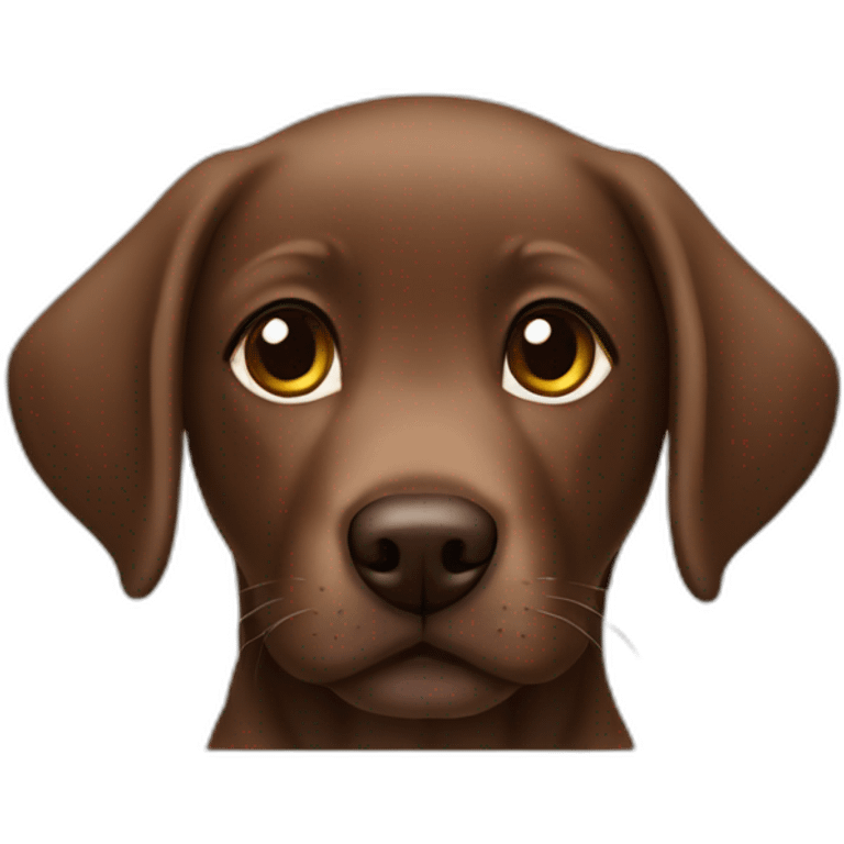 Brown labrador puppie emoji