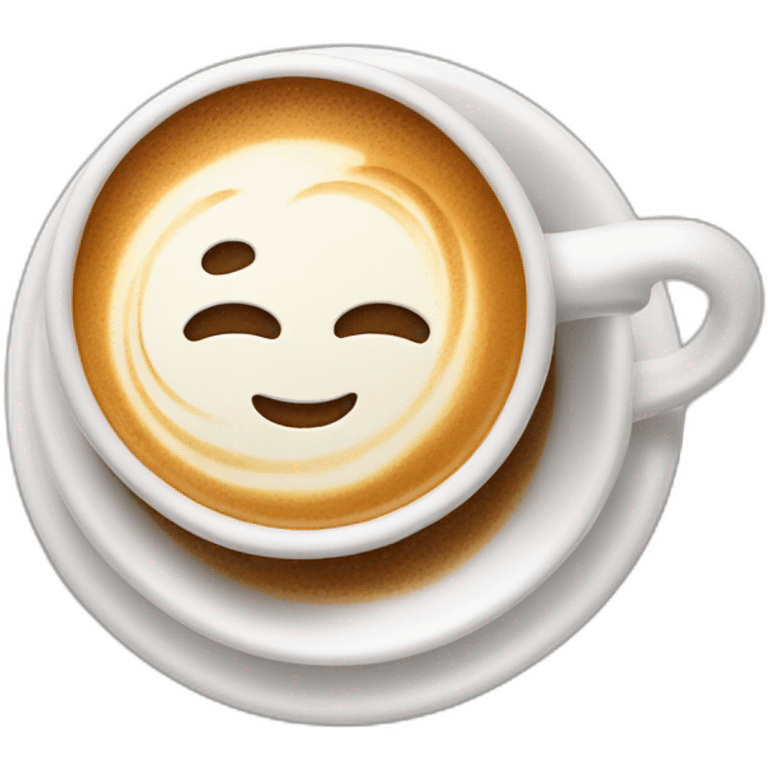 Flat white coffee emoji