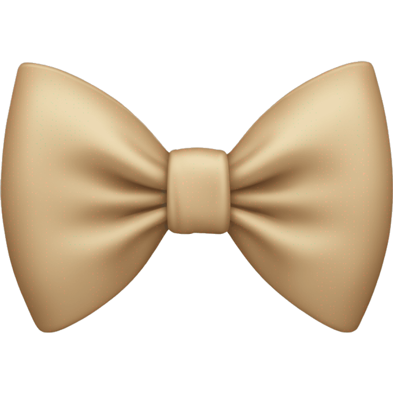 Beige bow emoji