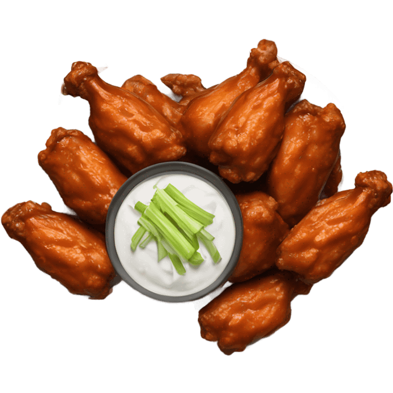 Football with buffalo wings  emoji