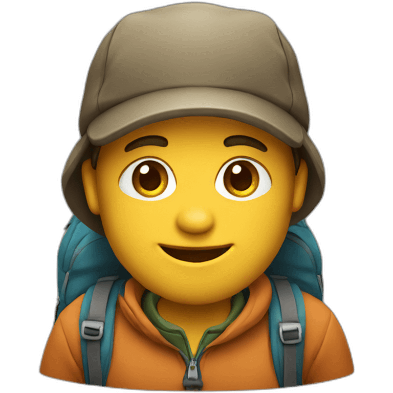 cute hiker emoji