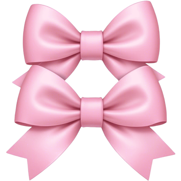 Light pink bows emoji