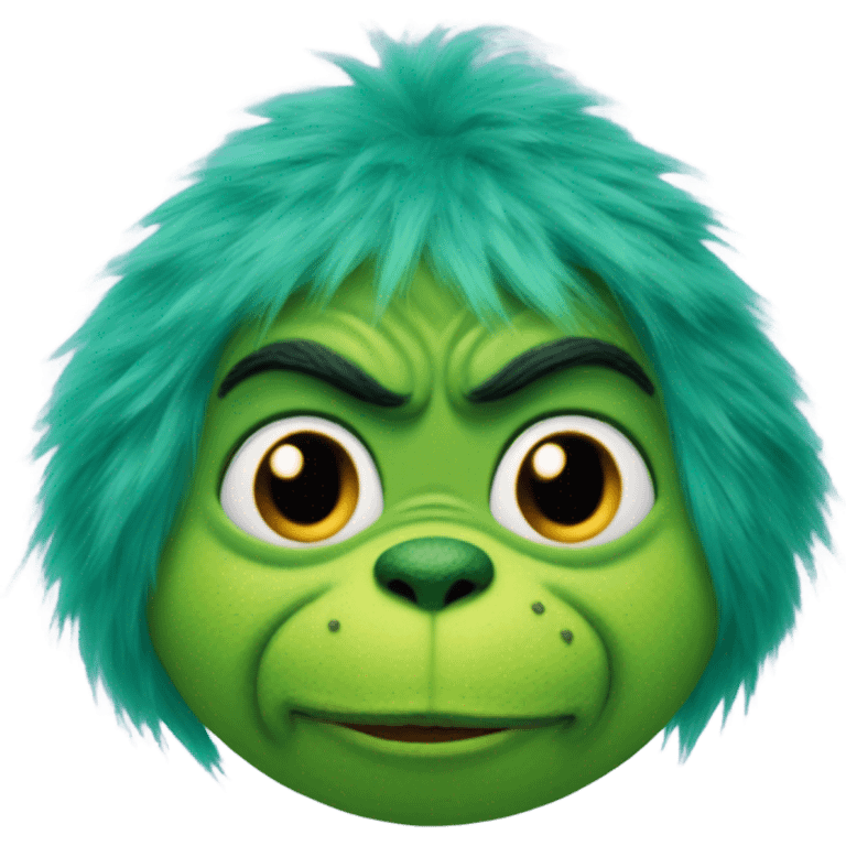 the grinch with teal fur emoji