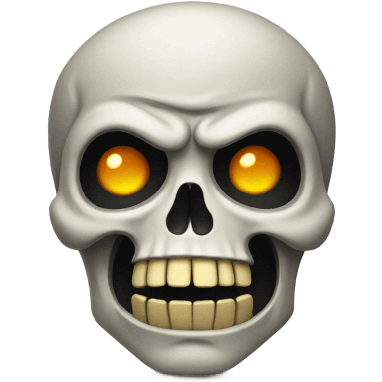 Angry skeleton  emoji