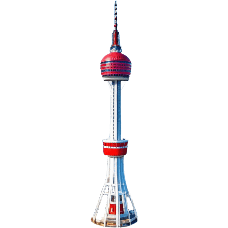 ​Cinematic Realistic N Seoul Tower, depicted in full daylight as a slender, single-column tower crowned by a cylindrical observation deck, set against a clear blue sky over Seoul’s vibrant cityscape, rendered with crisp architectural detail and bright, natural lighting that accentuates its modern elegance, emoji