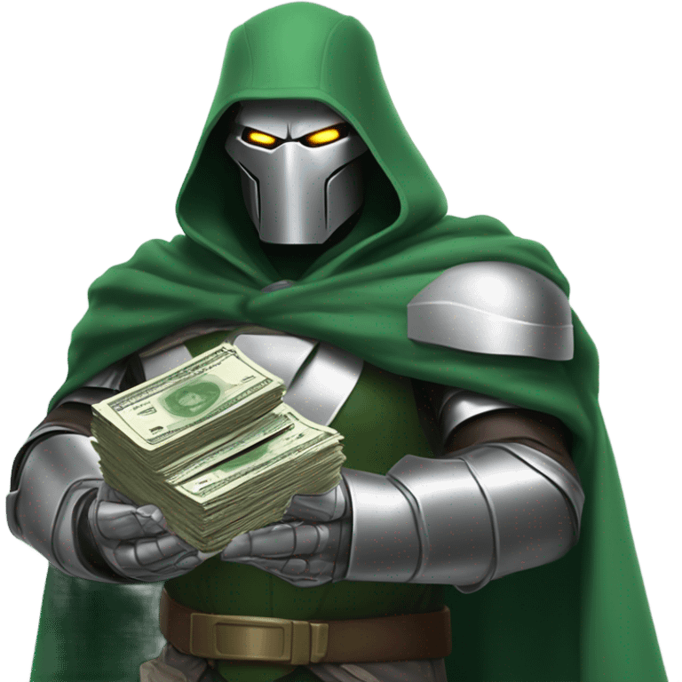 Doctor doom offering money emoji