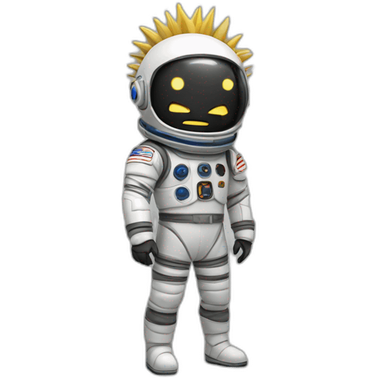 A TOK emoji of a spikeysanju, spaceman emoji