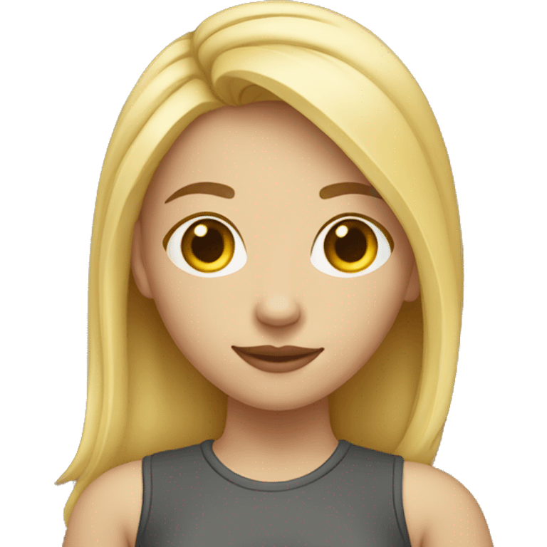 full body Caucasian girl with nose ring  emoji