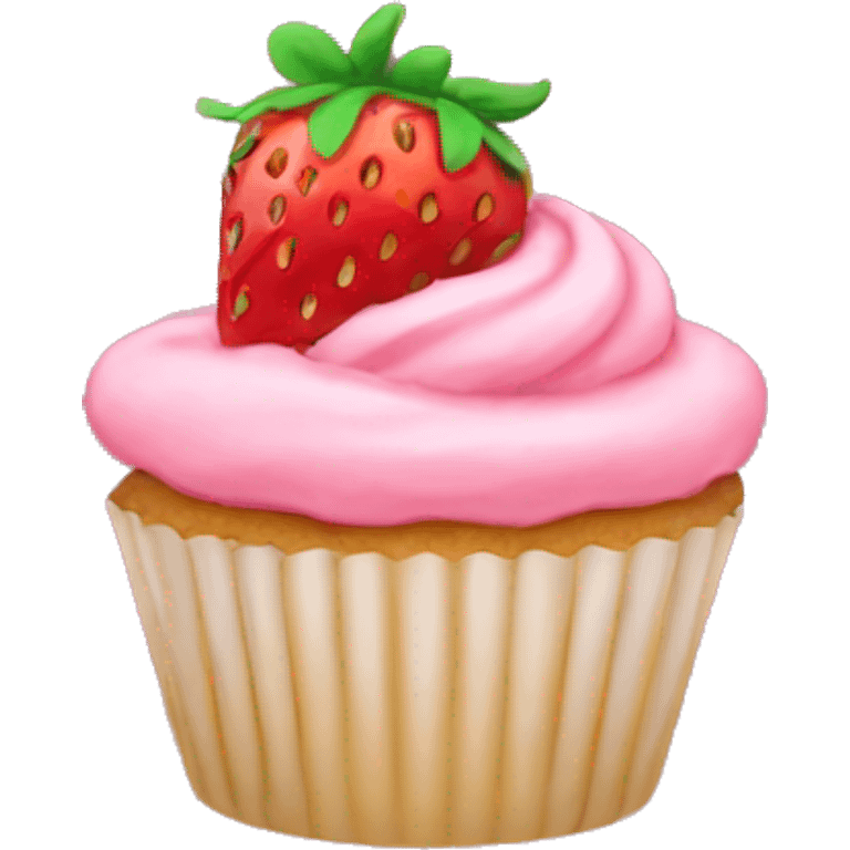 strawberry cupcakes emoji