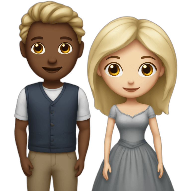 wife and husband white skin emoji