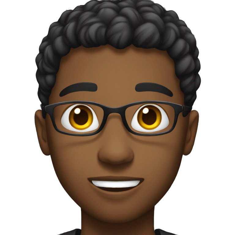 a black young adult showing something emoji