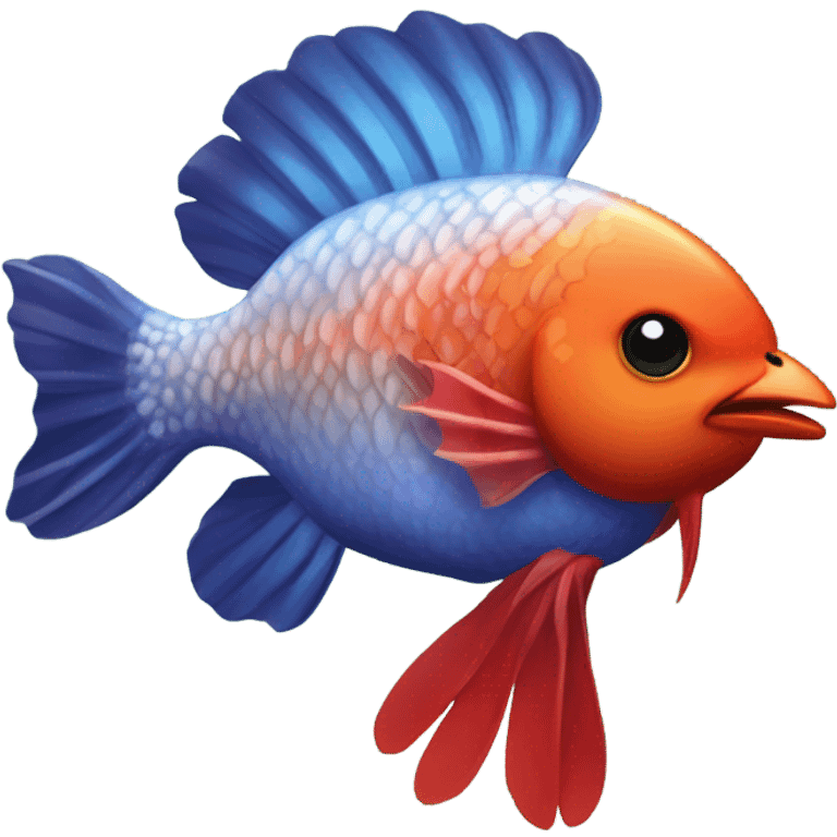 Aquarium with ore cockerel emoji