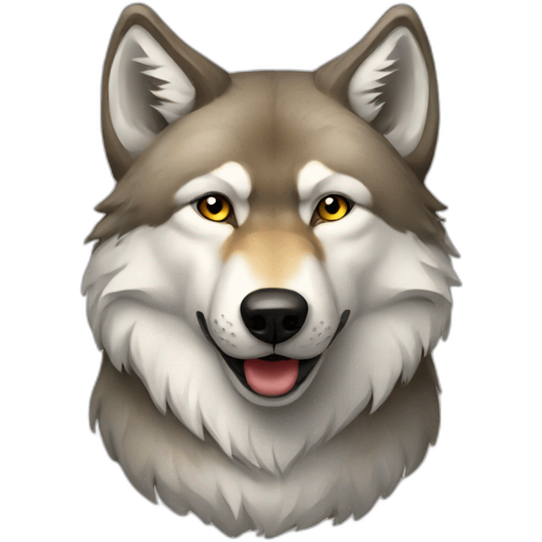 Russian wolf emoji