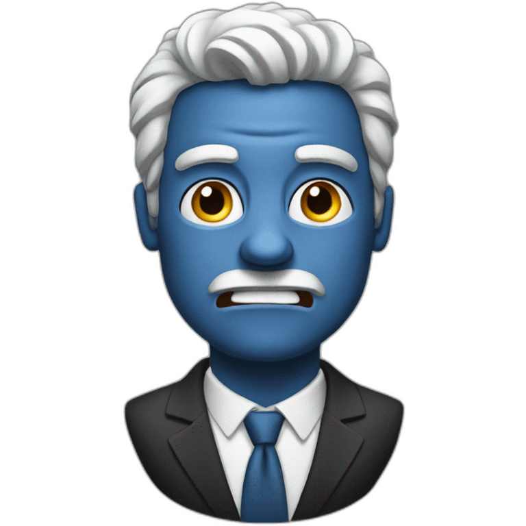 Raging business man emoji