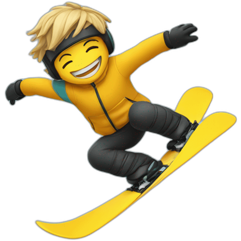 Backflip ski emoji