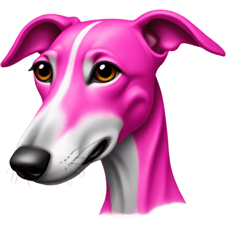 Greyhound hot pink fur emoji