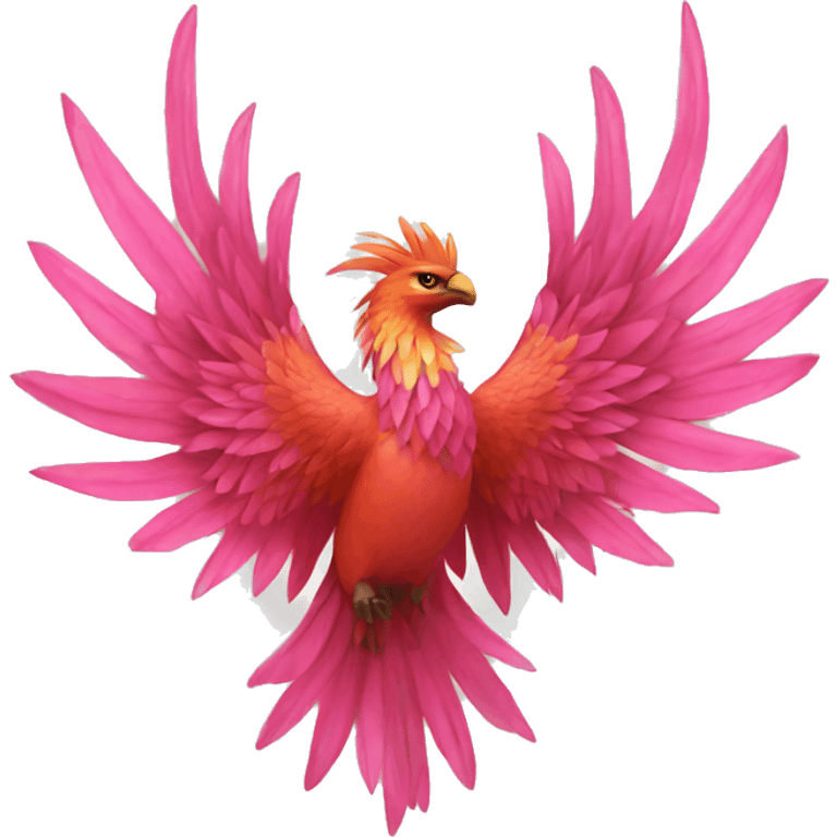 Fenix fuego rosa emoji