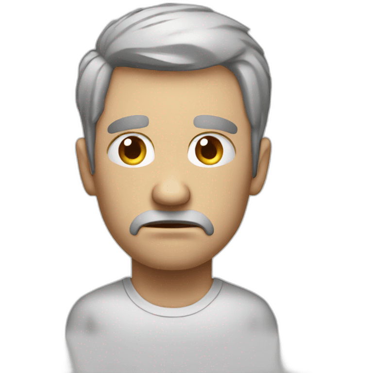 stressed out white man emoji