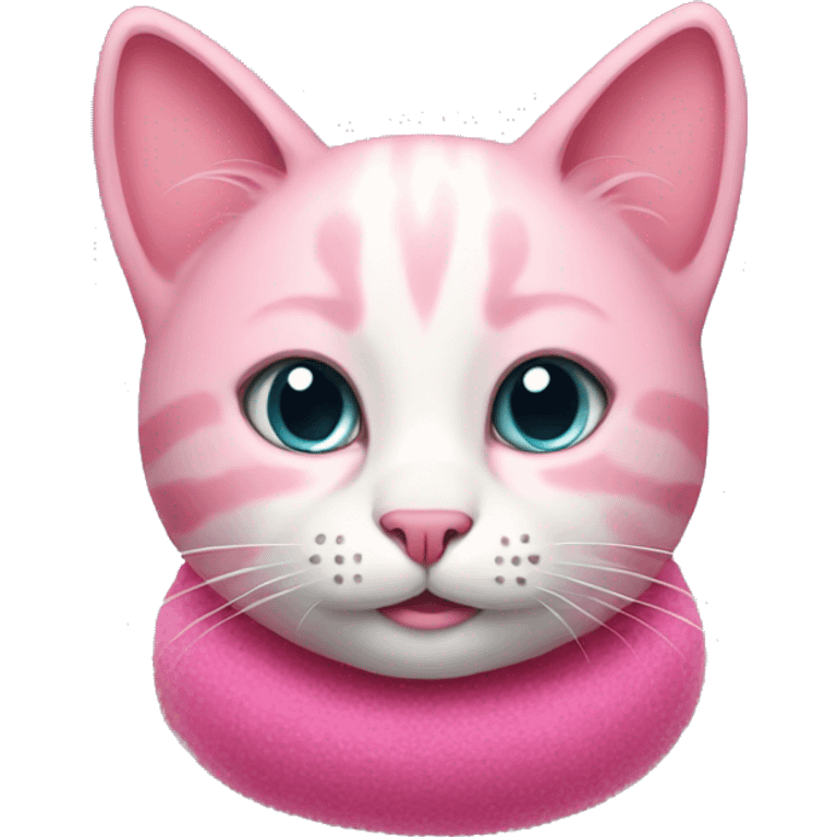 pink christmas cat emoji