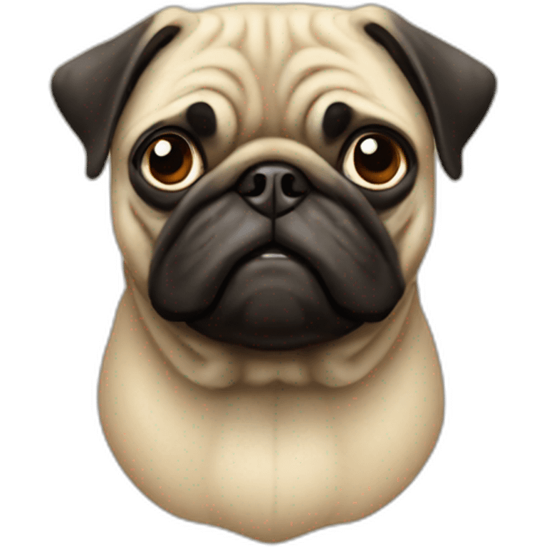 100 year old pug emoji