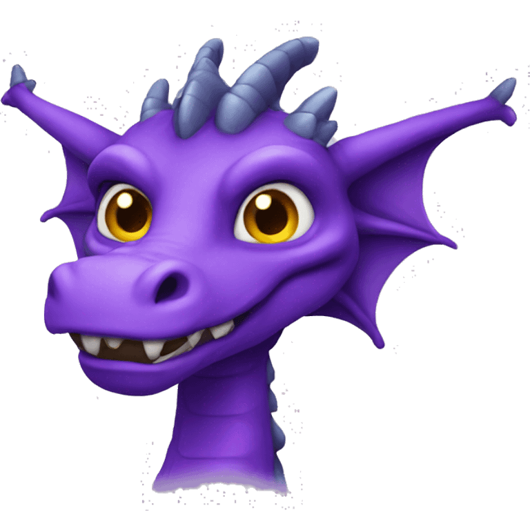 purple dragon  a watching emoji