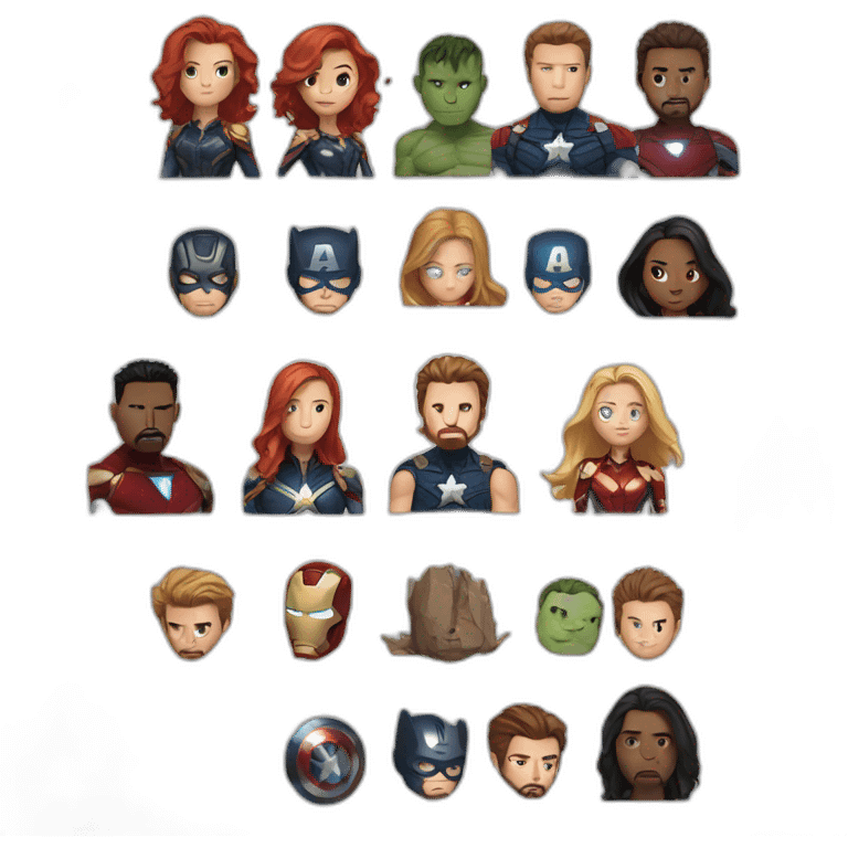 Les Avengers emoji