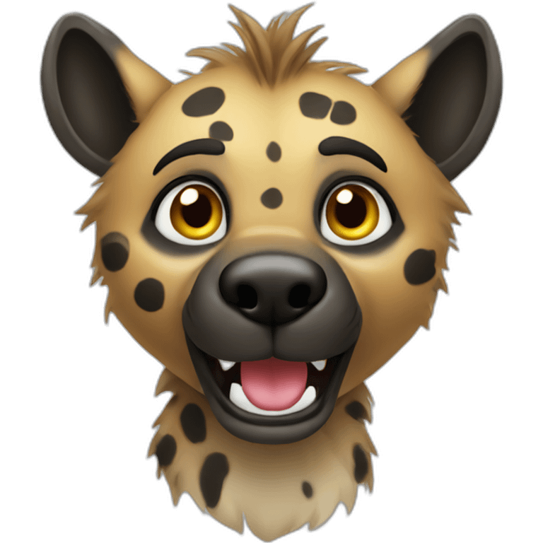 cute hyena emoji